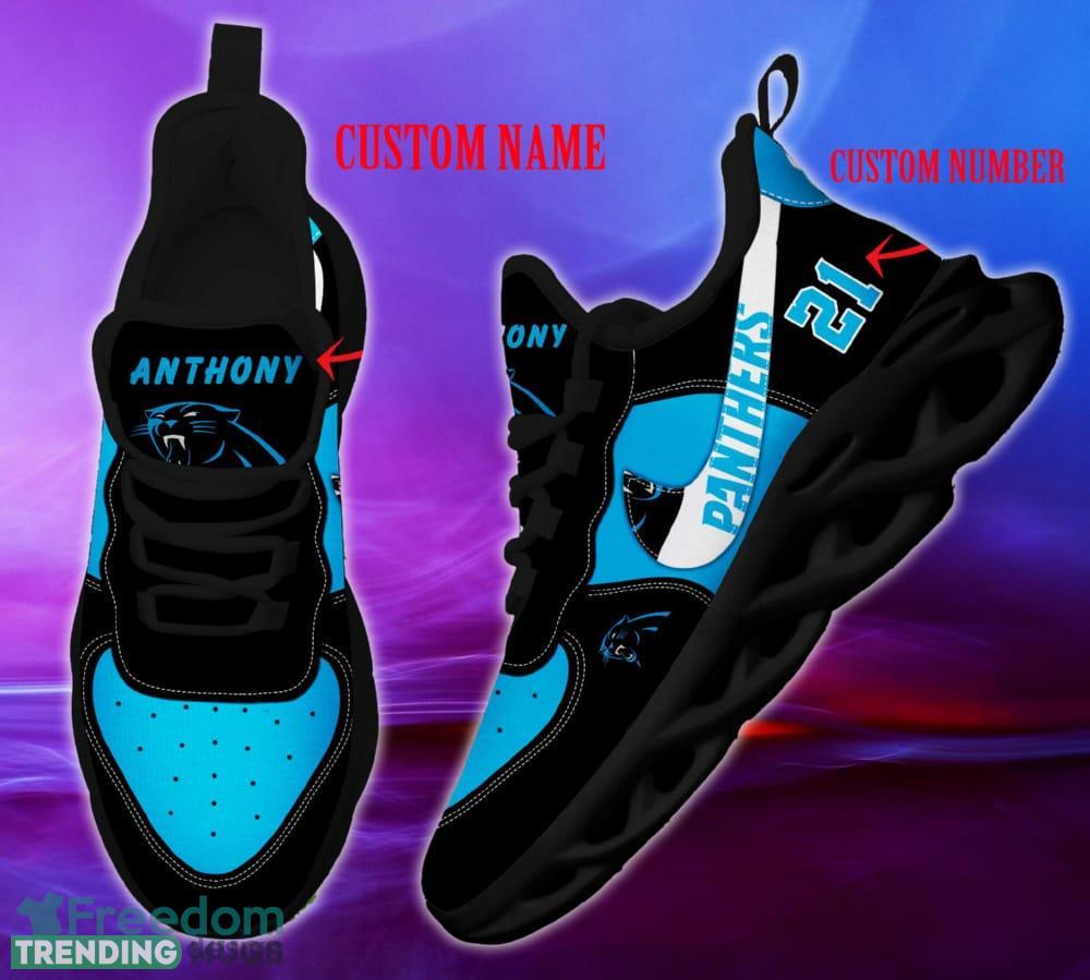 Carolina Panthers NFL Clunky Shoes Custom Number And Name Max Soul Sneakers Max Soul Carolina Panthers NFL Clunky Shoes Custom Number And Name Max Soul Sneakers Max Soul