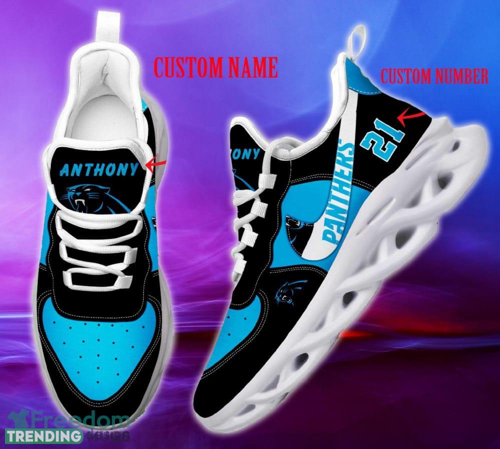 Carolina Panthers NFL Clunky Shoes Custom Number And Name Max Soul Sneakers - Carolina Panthers NFL Clunky Shoes _1 Carolina Panthers NFL Clunky Shoes Custom Number And Name Max Soul Sneakers - Carolina Panthers NFL Clunky Shoes _1
