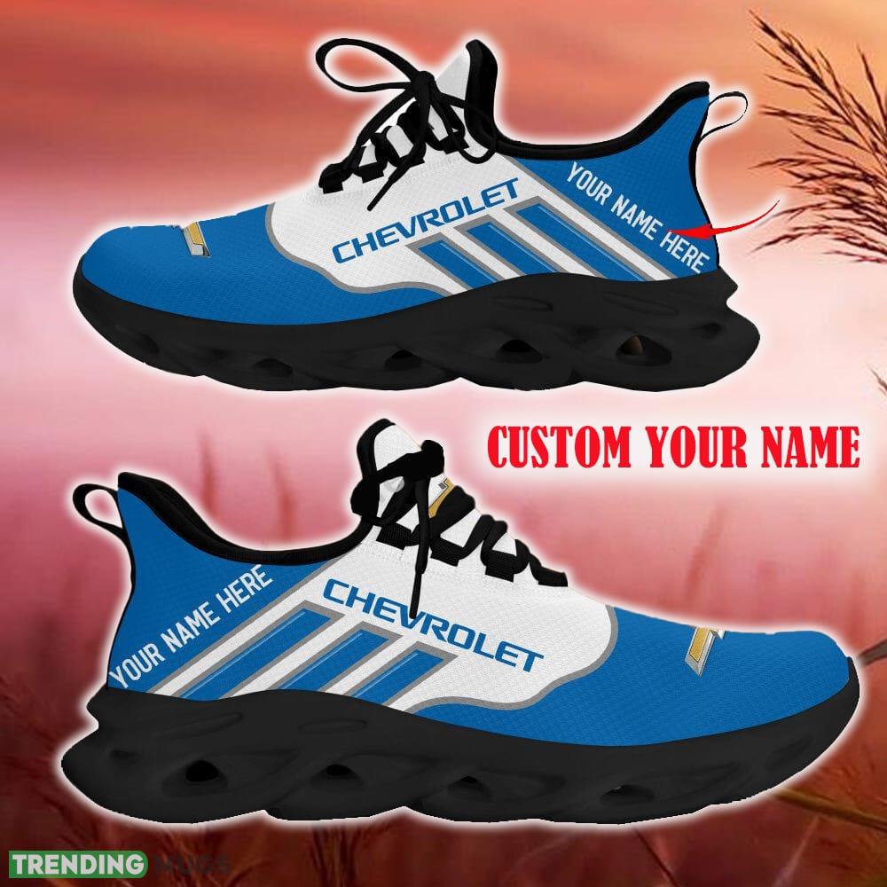 Chevrolet Blue Car Logo Max Soul Sneakers For Fans Team Running Shoes Gift Men And Women Max Soul Chevrolet Blue Car Logo Max Soul Sneakers For Fans Team Running Shoes Gift Men And Women Max Soul