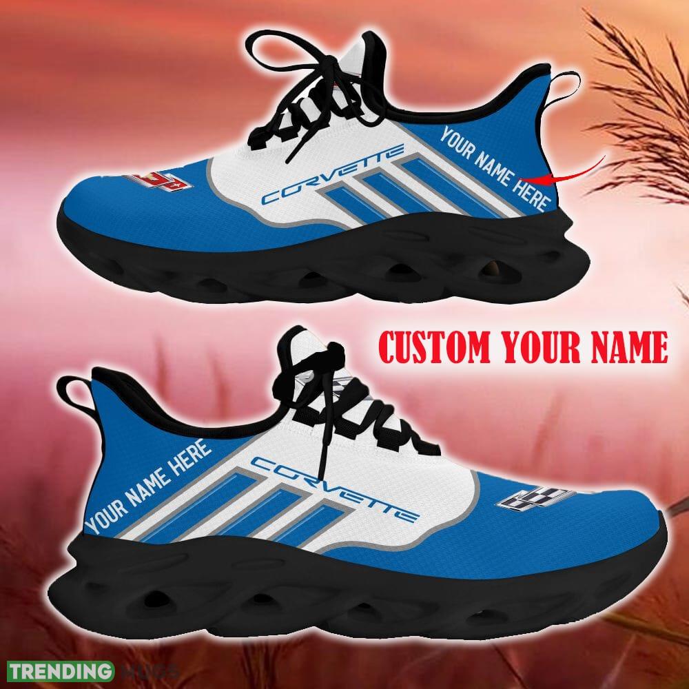 Chevrolet Corvette Blue Car Logo Max Soul Sneakers For Fans Team Running Shoes Gift Men And Women Max Soul Chevrolet Corvette Blue Car Logo Max Soul Sneakers For Fans Team Running Shoes Gift Men And Women Max Soul