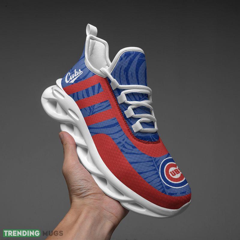 Chicago Cubs Leaf and Stripe Pattern Men's and Women's Max Soul Shoes Urbanite Running Sneakers Max Soul Chicago Cubs Leaf and Stripe Pattern Men's and Women's Max Soul Shoes Urbanite Running Sneakers Max Soul