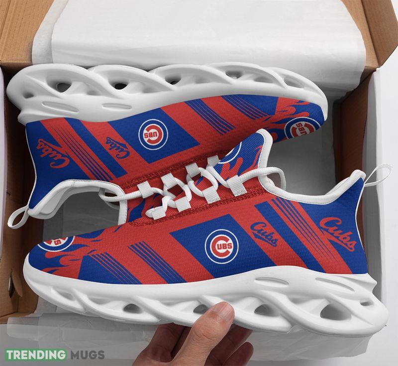 Chicago Cubs Stripe and Fire Pattern Max Soul Shoes Iconic Running Sneakers - Chicago Cubs Stripe and Fire Pattern Max Soul Shoes_1 Chicago Cubs Stripe and Fire Pattern Max Soul Shoes Iconic Running Sneakers - Chicago Cubs Stripe and Fire Pattern Max Soul Shoes_1
