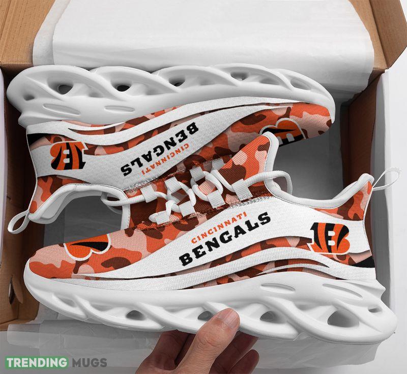 Cincinnati Bengals Camo Pattern Max Soul Shoes Symbolize Sport Sneakers - Cincinnati Bengals Camo Pattern Max Soul Shoes_1 Cincinnati Bengals Camo Pattern Max Soul Shoes Symbolize Sport Sneakers - Cincinnati Bengals Camo Pattern Max Soul Shoes_1