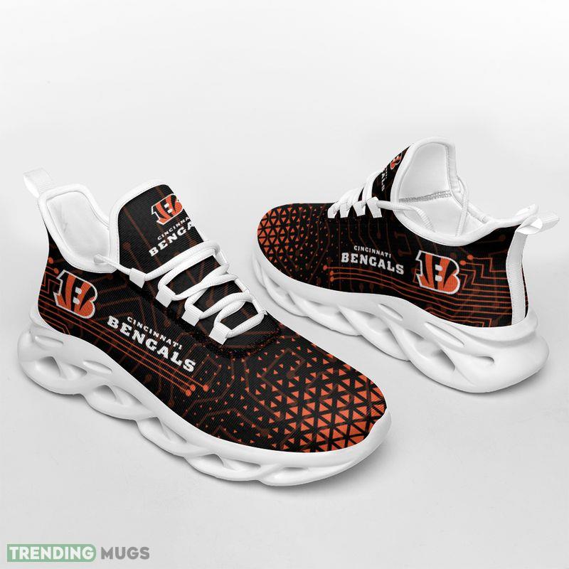 Cincinnati Bengals Electrical Circuit Max Soul Shoes Imagery Chunky Sneakers - Cincinnati Bengals Electrical Circuit Max Soul Shoes_1 Cincinnati Bengals Electrical Circuit Max Soul Shoes Imagery Chunky Sneakers - Cincinnati Bengals Electrical Circuit Max Soul Shoes_1