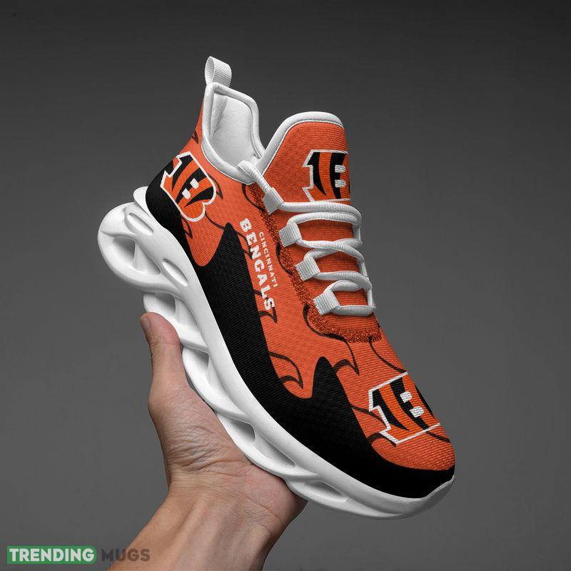 Cincinnati Bengals Max Soul Shoes Monogram Running Sneakers Max Soul Cincinnati Bengals Max Soul Shoes Monogram Running Sneakers Max Soul