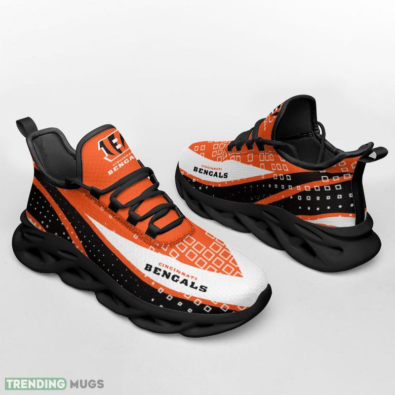 Cincinnati Bengals Wavy Pattern Print Max Soul Shoes Icon Sport Sneakers Max Soul Cincinnati Bengals Wavy Pattern Print Max Soul Shoes Icon Sport Sneakers Max Soul