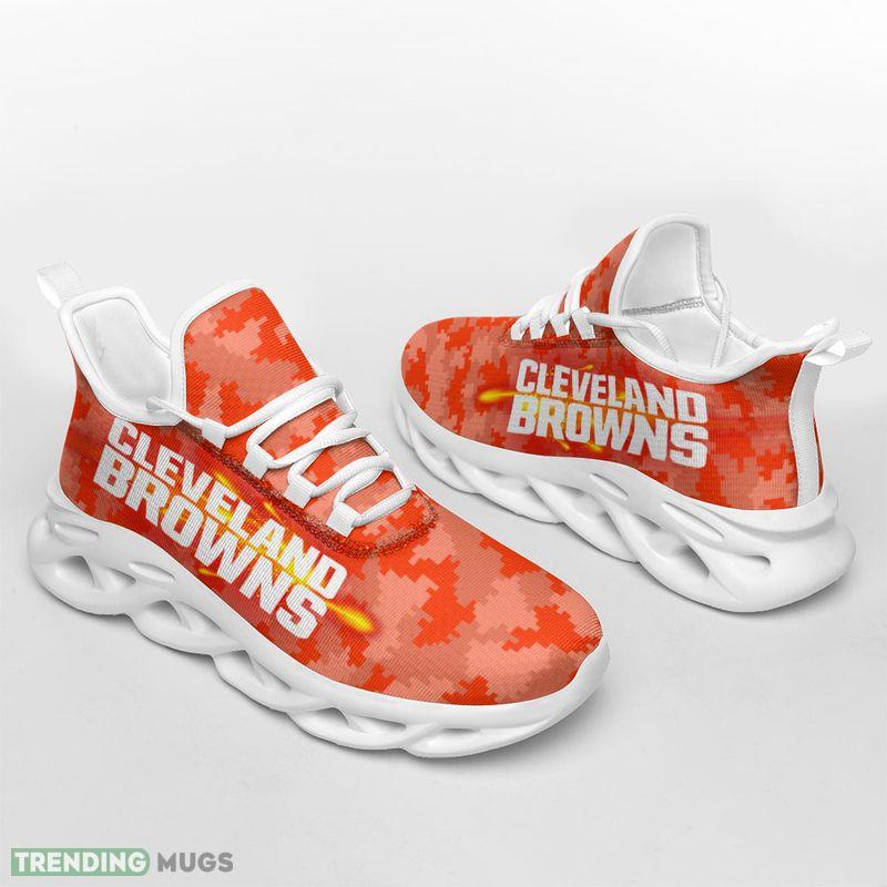 Cleveland Browns Knitted Camouflage Max Soul Shoes Propel Running Sneakers - Cleveland Browns Knitted Camouflage Max Soul Shoes_1 Cleveland Browns Knitted Camouflage Max Soul Shoes Propel Running Sneakers - Cleveland Browns Knitted Camouflage Max Soul Shoes_1
