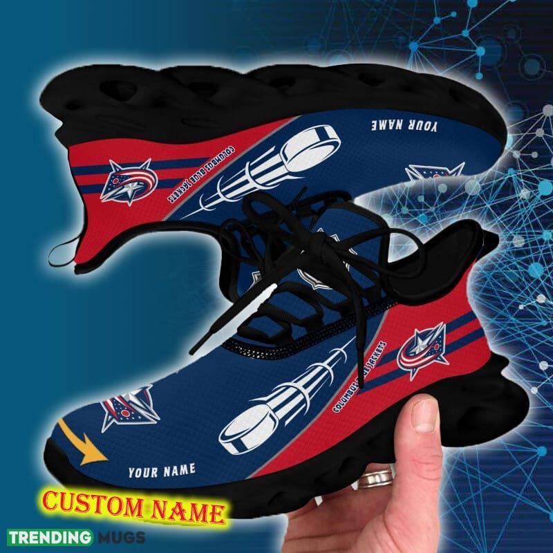 Columbus Blue Jackets Sports Shoes Custom Name Fans Gift Max Soul Sneakers New Ideas Max Soul Columbus Blue Jackets Sports Shoes Custom Name Fans Gift Max Soul Sneakers New Ideas Max Soul