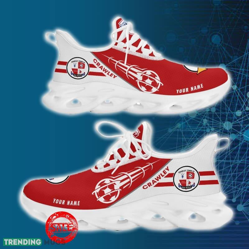 Crawley Town Sports Shoes Custom Name Fans Gift Max Soul Sneakers New Ideas Max Soul Crawley Town Sports Shoes Custom Name Fans Gift Max Soul Sneakers New Ideas Max Soul
