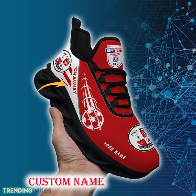 Crawley Town Sports Shoes Custom Name Fans Gift Max Soul Sneakers New Ideas Max Soul Crawley Town Sports Shoes Custom Name Fans Gift Max Soul Sneakers New Ideas Max Soul