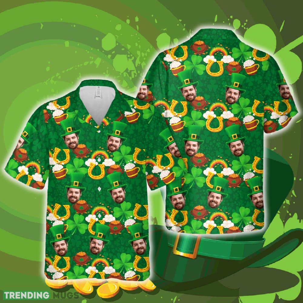 Custom Face Saint Patrick's Day Personalized Hawaiian Shirt Summer Gift Ideas Beach Men Women Hawaiian Shirt Custom Face Saint Patrick's Day Personalized Hawaiian Shirt Summer Gift Ideas Beach Men Women - Custom Face Saint Patrick's Day Personalized Hawaiian Shirt Summer Gift Ideas Beach Men Women