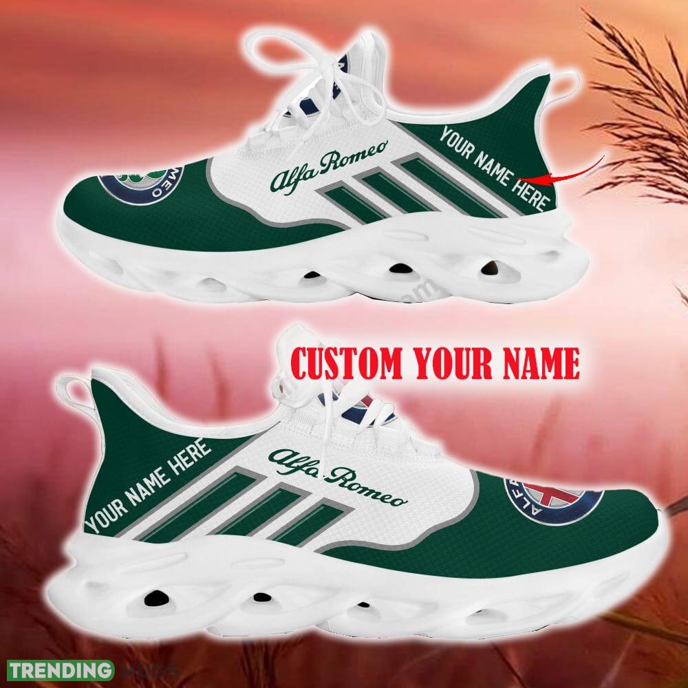 Custom Name Alfa Romeo Green Car Logo Max Soul Sneakers For Fans Team Running Shoes Gift Men And Women - Alfa Romeo Max Soul Shoes New Car_16 Custom Name Alfa Romeo Green Car Logo Max Soul Sneakers For Fans Team Running Shoes Gift Men And Women - Alfa Romeo Max Soul Shoes New Car_16