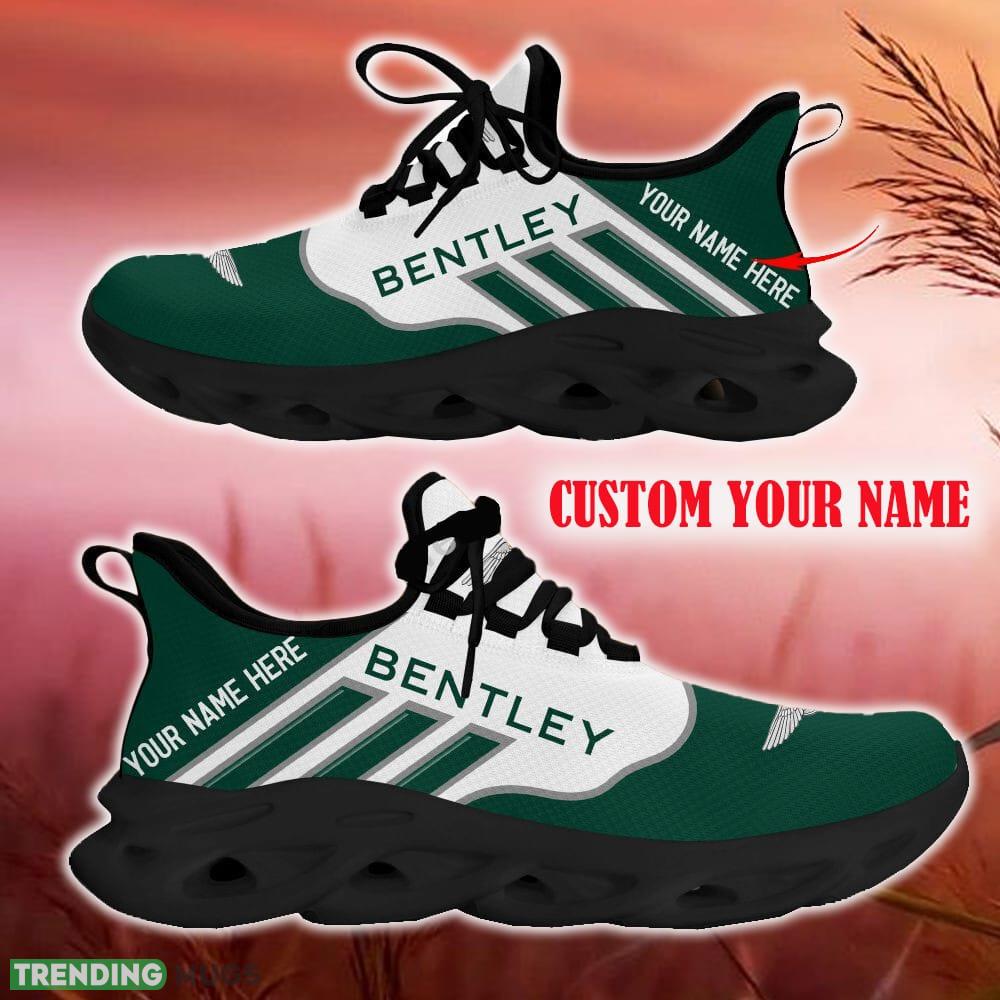Custom Name Bentley Green Car Logo Max Soul Sneakers For Fans Team Running Shoes Gift Men And Women Max Soul Custom Name Bentley Green Car Logo Max Soul Sneakers For Fans Team Running Shoes Gift Men And Women Max Soul