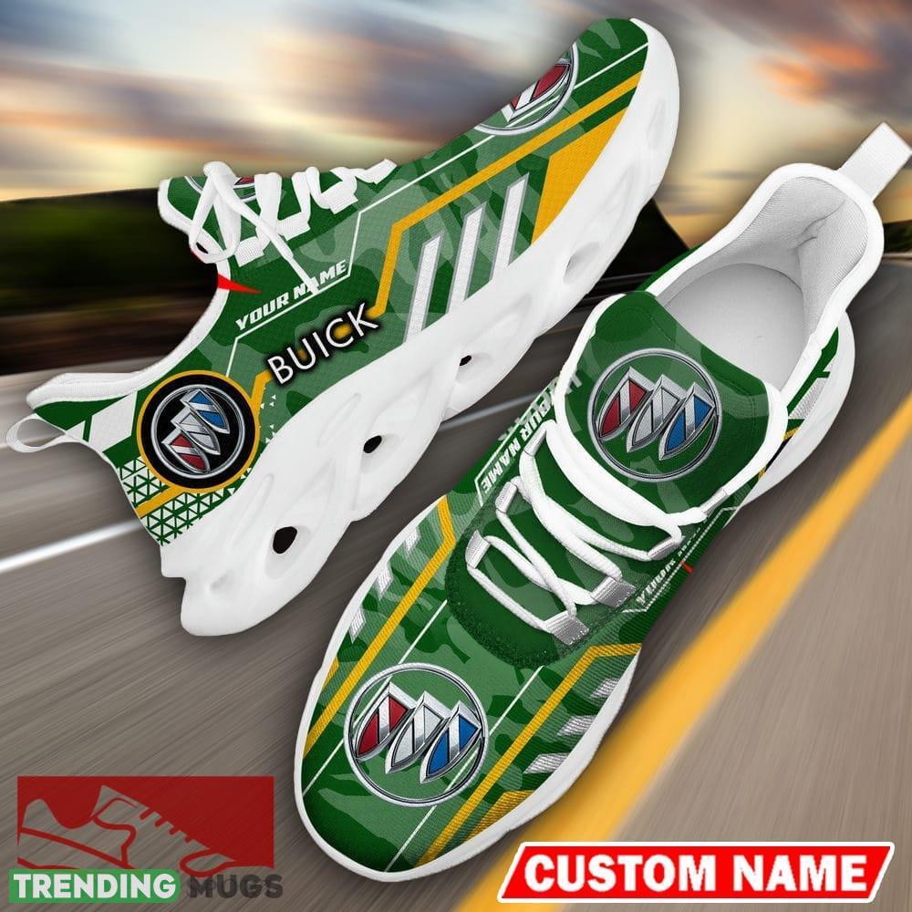 Custom Name BUICK Logo Camo Green Max Soul Sneakers Racing Car And Motorcycle Chunky Sneakers - BUICK Logo Racing Car Tractor Farmer Max Soul Shoes Personalized Photo 17 Custom Name BUICK Logo Camo Green Max Soul Sneakers Racing Car And Motorcycle Chunky Sneakers - BUICK Logo Racing Car Tractor Farmer Max Soul Shoes Personalized Photo 17
