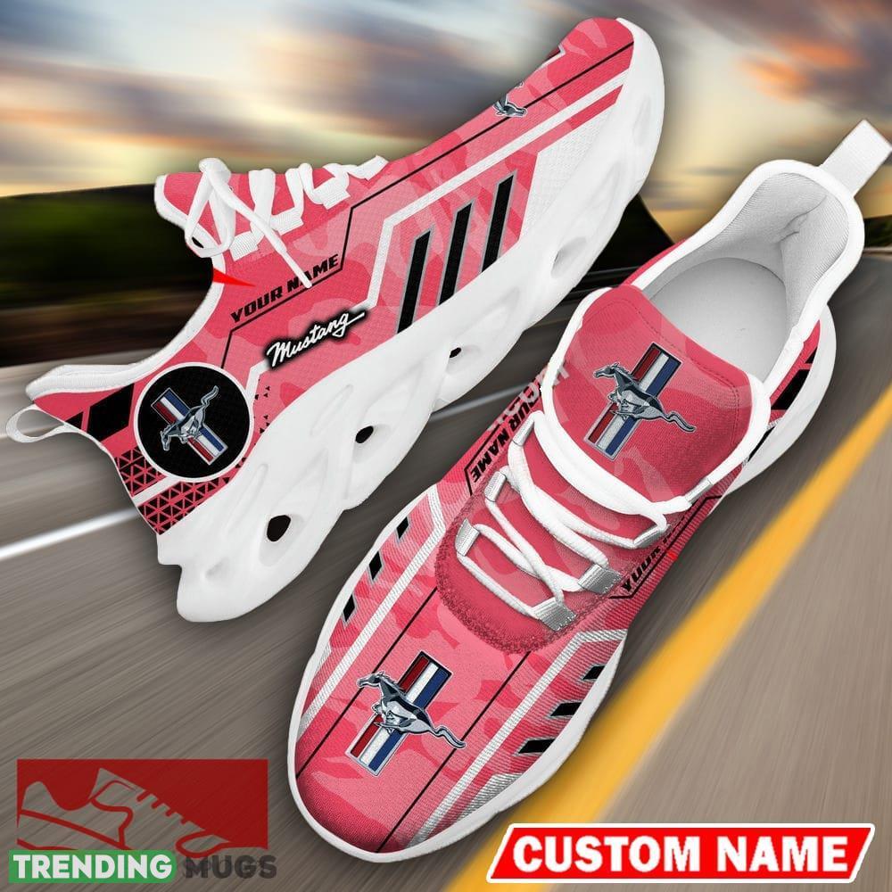 Custom Name Ford Mustang Logo Camo Pink Max Soul Sneakers Racing Car And Motorcycle Chunky Sneakers - Ford Mustang Logo Racing Car Tractor Farmer Max Soul Shoes Personalized Photo 15 Custom Name Ford Mustang Logo Camo Pink Max Soul Sneakers Racing Car And Motorcycle Chunky Sneakers - Ford Mustang Logo Racing Car Tractor Farmer Max Soul Shoes Personalized Photo 15