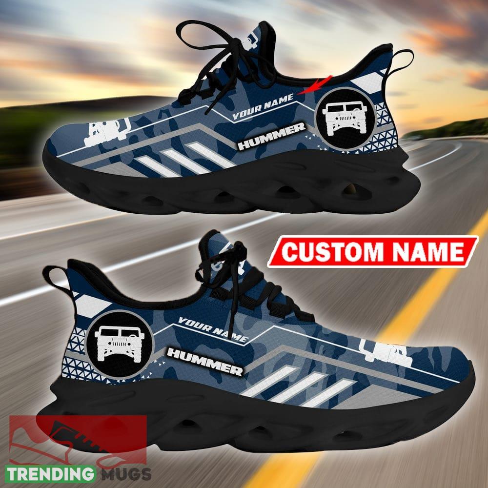 Custom Name Hummer Logo Camo Navy Max Soul Sneakers Racing Car And Motorcycle Chunky Sneakers - Hummer Logo Racing Car Tractor Farmer Max Soul Shoes Personalized Photo 10 Custom Name Hummer Logo Camo Navy Max Soul Sneakers Racing Car And Motorcycle Chunky Sneakers - Hummer Logo Racing Car Tractor Farmer Max Soul Shoes Personalized Photo 10