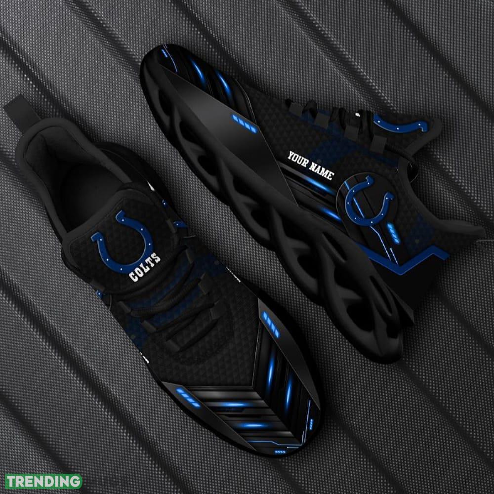 Custom Name Indianapolis Colts 3D Printed Men's And Women's Sizes Max Soul Shoes Urban Sport Sneakers Fans Gift - Custom Name Indianapolis Colts 3D Printed Men's And Women's Max Soul Shoes_1