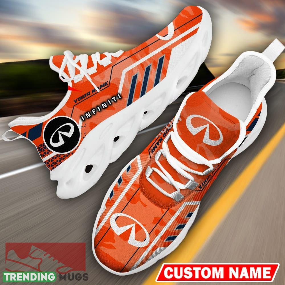 Custom Name Infiniti Logo Camo Orange Max Soul Sneakers Racing Car And Motorcycle Chunky Sneakers - Infiniti Logo Racing Car Tractor Farmer Max Soul Shoes Personalized Photo 19 Custom Name Infiniti Logo Camo Orange Max Soul Sneakers Racing Car And Motorcycle Chunky Sneakers - Infiniti Logo Racing Car Tractor Farmer Max Soul Shoes Personalized Photo 19