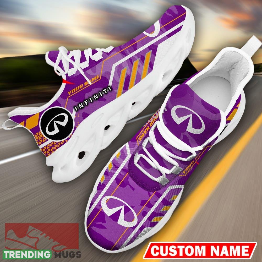 Custom Name Infiniti Logo Camo Purple Max Soul Sneakers Racing Car And Motorcycle Chunky Sneakers - Infiniti Logo Racing Car Tractor Farmer Max Soul Shoes Personalized Photo 16 Custom Name Infiniti Logo Camo Purple Max Soul Sneakers Racing Car And Motorcycle Chunky Sneakers - Infiniti Logo Racing Car Tractor Farmer Max Soul Shoes Personalized Photo 16