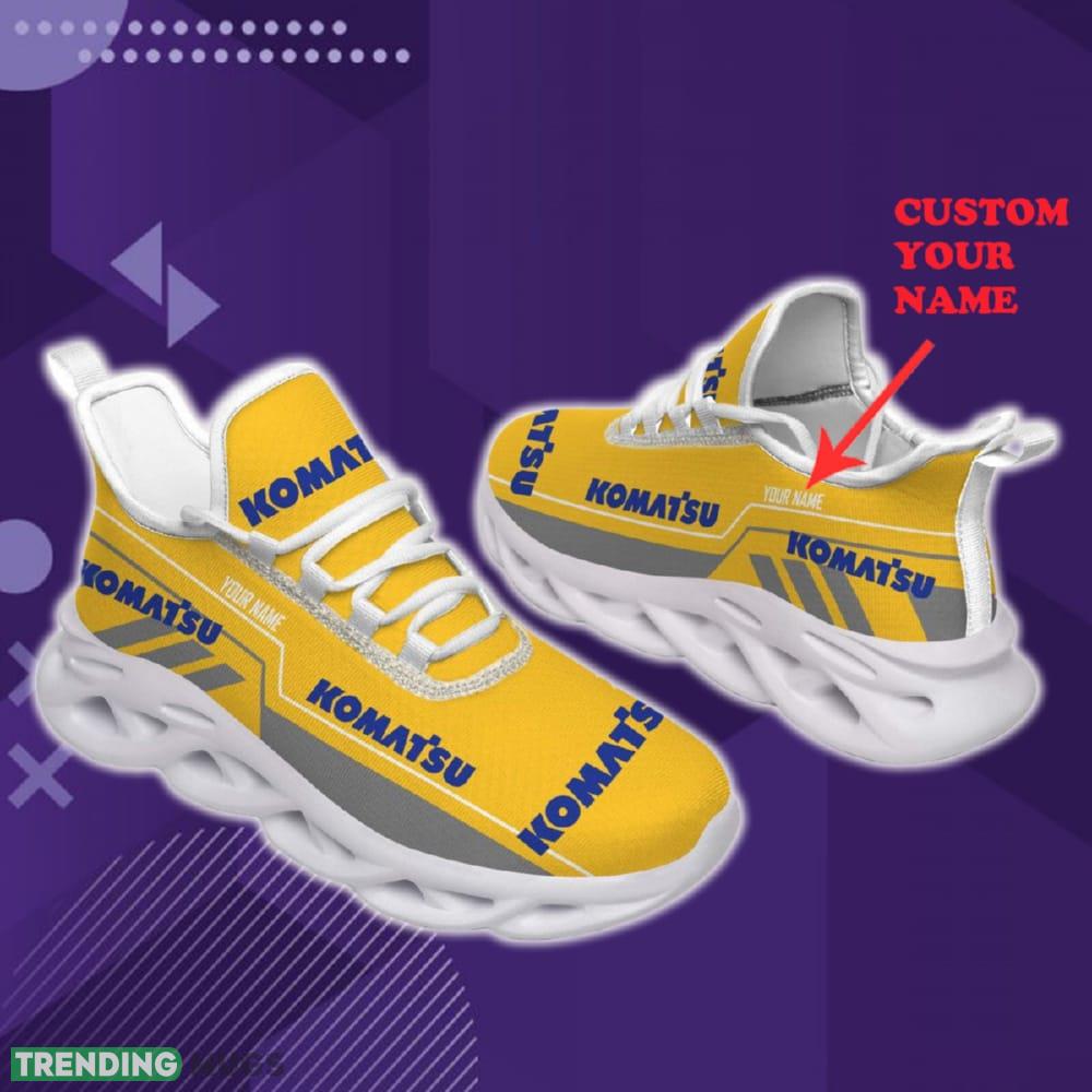 Custom Name Komatsu Car Lovers Fans Max Soul Sneakers New Gift Running Shoes Men Women Fans - Komatsu Chunky Shoes Car Personlized Photo 1 Custom Name Komatsu Car Lovers Fans Max Soul Sneakers New Gift Running Shoes Men Women Fans - Komatsu Chunky Shoes Car Personlized Photo 1