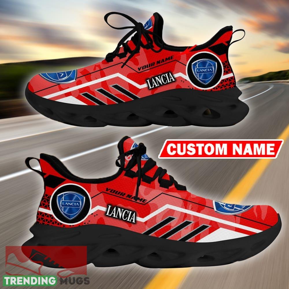 Custom Name Lancia Logo Camo Red Max Soul Sneakers Racing Car And Motorcycle Chunky Sneakers Max Soul Custom Name Lancia Logo Camo Red Max Soul Sneakers Racing Car And Motorcycle Chunky Sneakers Max Soul
