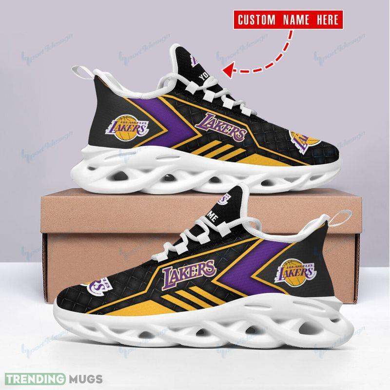 Custom Name Los Angeles Lakers Men's and Women's Max Soul Shoes Culture Chunky Sneakers Max Soul Custom Name Los Angeles Lakers Men's and Women's Max Soul Shoes Culture Chunky Sneakers Max Soul