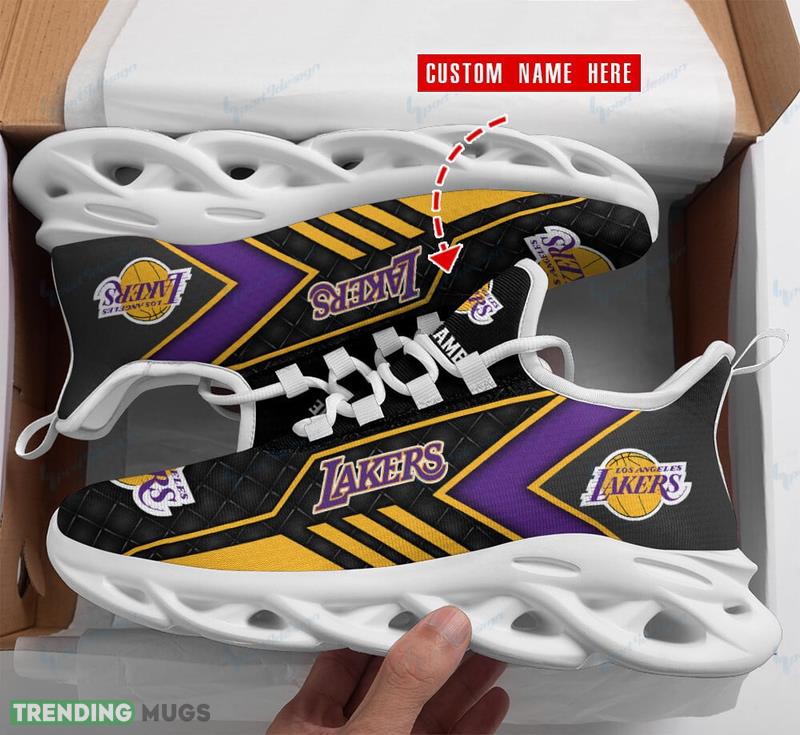 Custom Name Los Angeles Lakers Men's and Women's Max Soul Shoes Culture Chunky Sneakers Max Soul Custom Name Los Angeles Lakers Men's and Women's Max Soul Shoes Culture Chunky Sneakers Max Soul