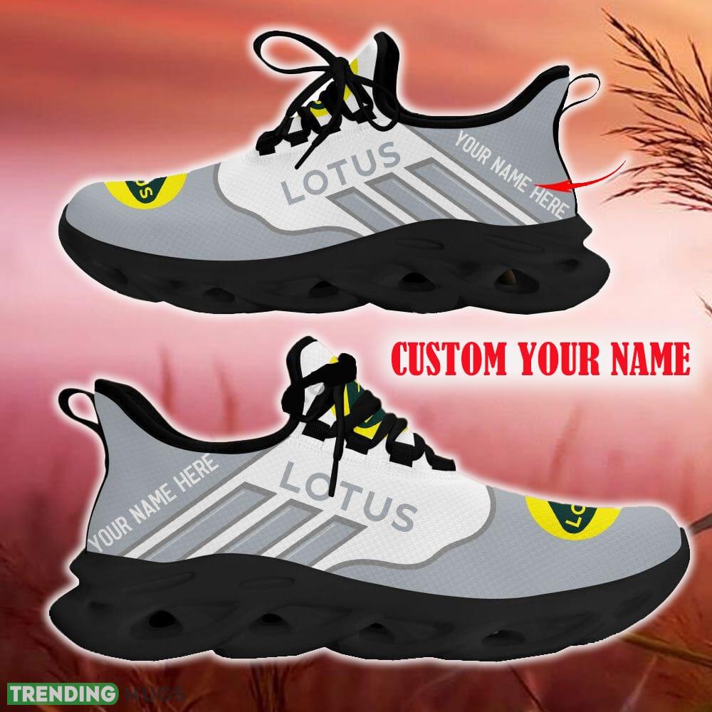 Custom Name Lotus Grey Car Logo Max Soul Sneakers For Fans Team Running Shoes Gift Men And Women Max Soul Custom Name Lotus Grey Car Logo Max Soul Sneakers For Fans Team Running Shoes Gift Men And Women Max Soul