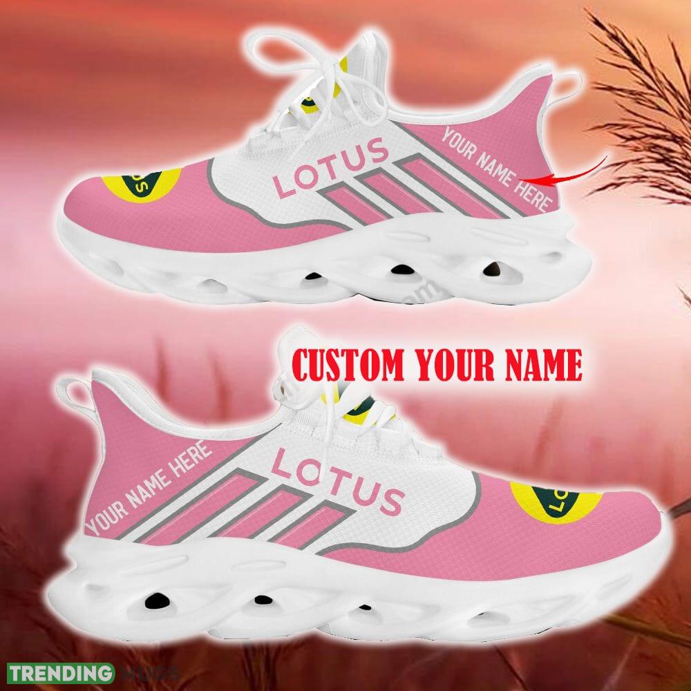 Custom Name Lotus Pink Car Logo Max Soul Sneakers For Fans Team Running Shoes Gift Men And Women - Lotus Max Soul Shoes New Car_17 Custom Name Lotus Pink Car Logo Max Soul Sneakers For Fans Team Running Shoes Gift Men And Women - Lotus Max Soul Shoes New Car_17