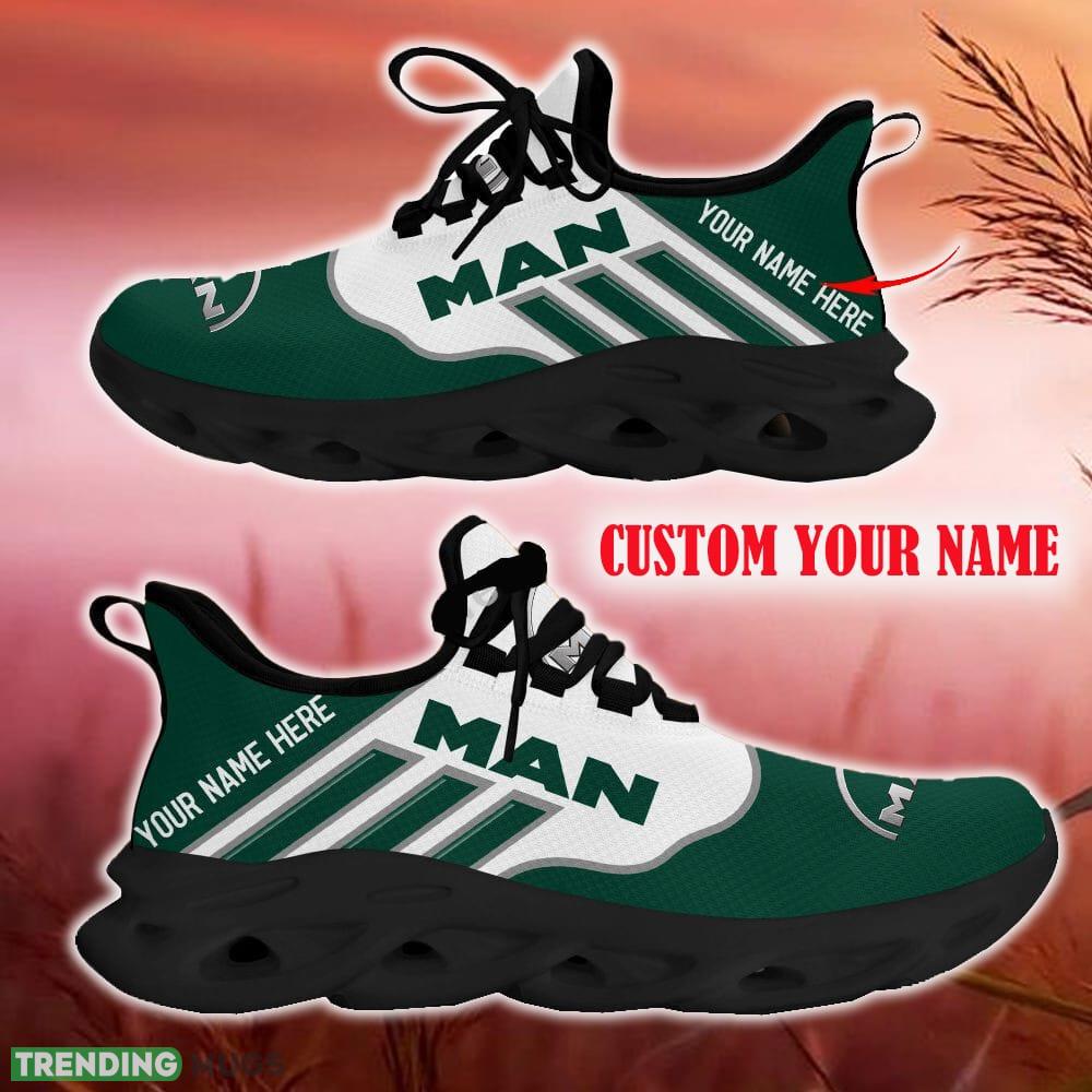 Custom Name Man Green Car Logo Max Soul Sneakers For Fans Team Running Shoes Gift Men And Women Max Soul Custom Name Man Green Car Logo Max Soul Sneakers For Fans Team Running Shoes Gift Men And Women Max Soul