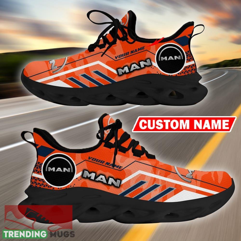 Custom Name Man Logo Camo Orange Max Soul Sneakers Racing Car And Motorcycle Chunky Sneakers Max Soul Custom Name Man Logo Camo Orange Max Soul Sneakers Racing Car And Motorcycle Chunky Sneakers Max Soul