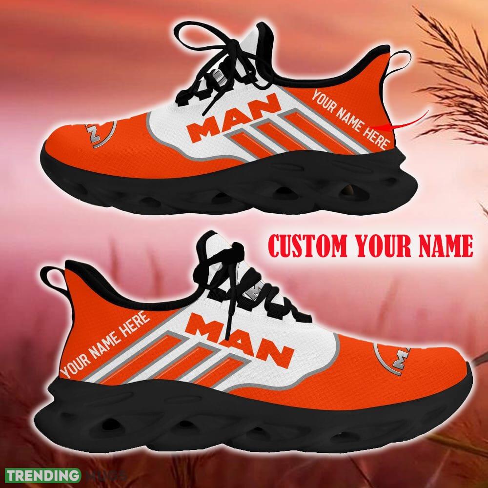 Custom Name Man Orange Car Logo Max Soul Sneakers For Fans Team Running Shoes Gift Men And Women Max Soul Custom Name Man Orange Car Logo Max Soul Sneakers For Fans Team Running Shoes Gift Men And Women Max Soul
