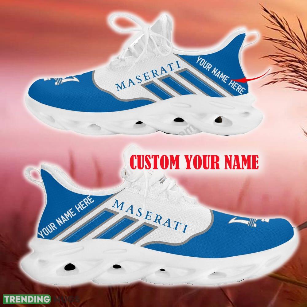 Custom Name Maserati Blue Car Logo Max Soul Sneakers For Fans Team Running Shoes Gift Men And Women - Maserati Max Soul Shoes New Car_15 Custom Name Maserati Blue Car Logo Max Soul Sneakers For Fans Team Running Shoes Gift Men And Women - Maserati Max Soul Shoes New Car_15
