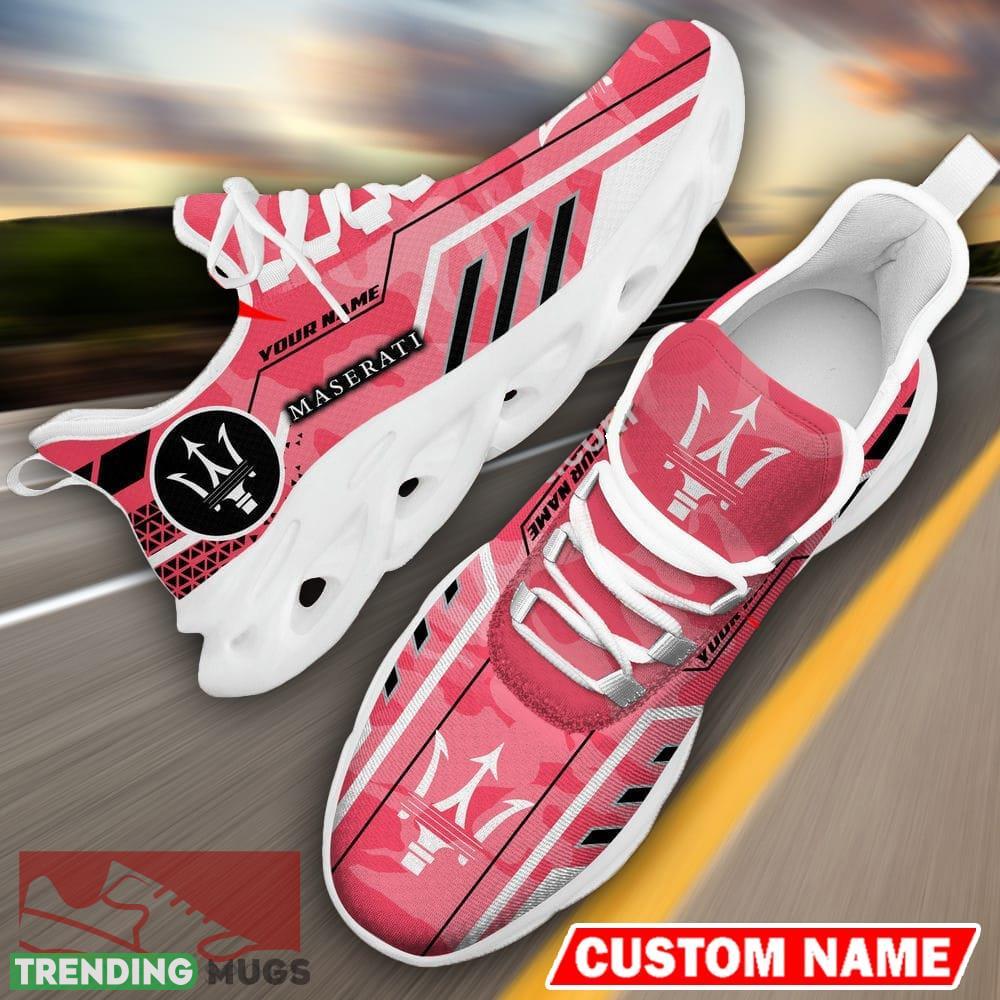 Custom Name Maserati Logo Camo Pink Max Soul Sneakers Racing Car And Motorcycle Chunky Sneakers - Maserati Logo Racing Car Tractor Farmer Max Soul Shoes Personalized Photo 15 Custom Name Maserati Logo Camo Pink Max Soul Sneakers Racing Car And Motorcycle Chunky Sneakers - Maserati Logo Racing Car Tractor Farmer Max Soul Shoes Personalized Photo 15