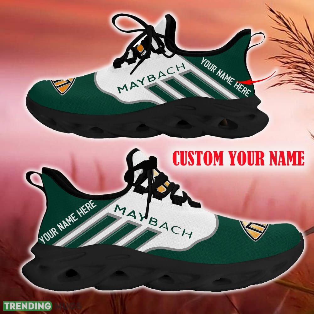 Custom Name Maybach Green Car Logo Max Soul Sneakers For Fans Team Running Shoes Gift Men And Women Max Soul Custom Name Maybach Green Car Logo Max Soul Sneakers For Fans Team Running Shoes Gift Men And Women Max Soul