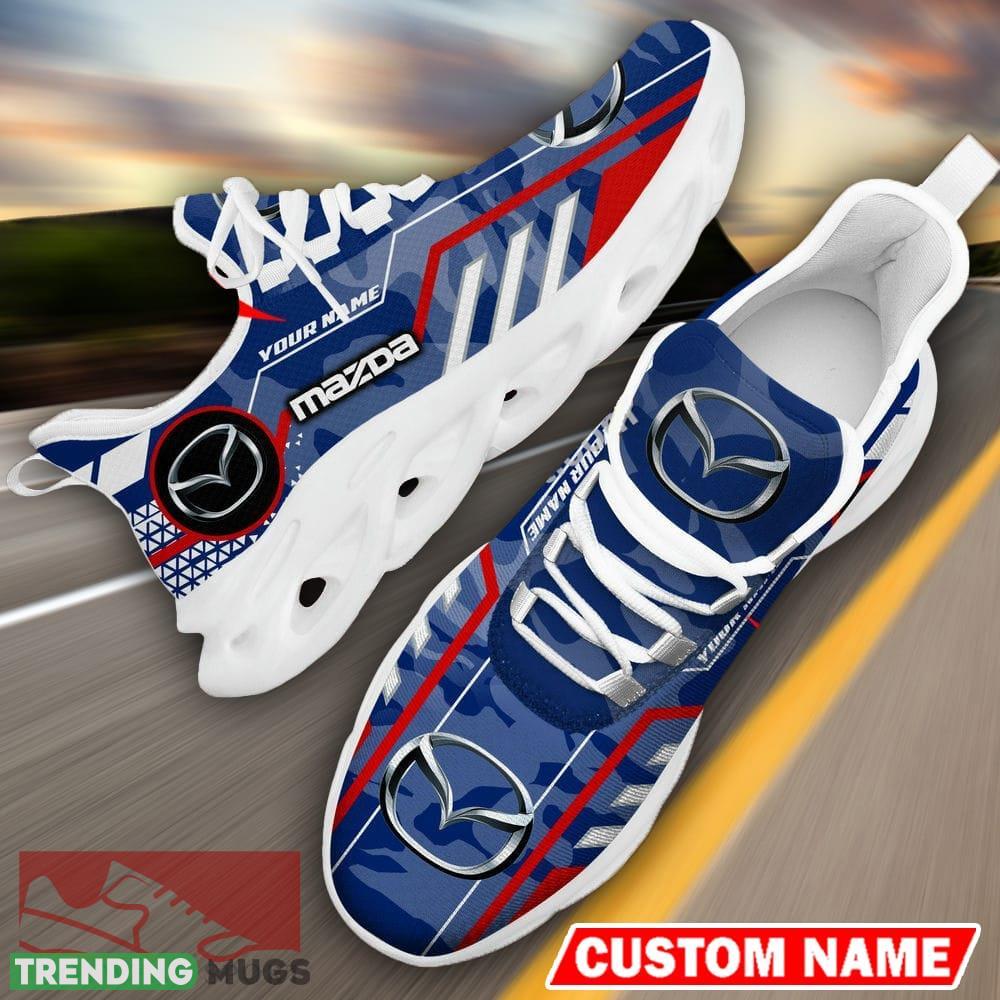 Custom Name Mazda Logo Camo Blue Max Soul Sneakers Racing Car And Motorcycle Chunky Sneakers - Mazda Logo Racing Car Tractor Farmer Max Soul Shoes Personalized Photo 18 Custom Name Mazda Logo Camo Blue Max Soul Sneakers Racing Car And Motorcycle Chunky Sneakers - Mazda Logo Racing Car Tractor Farmer Max Soul Shoes Personalized Photo 18