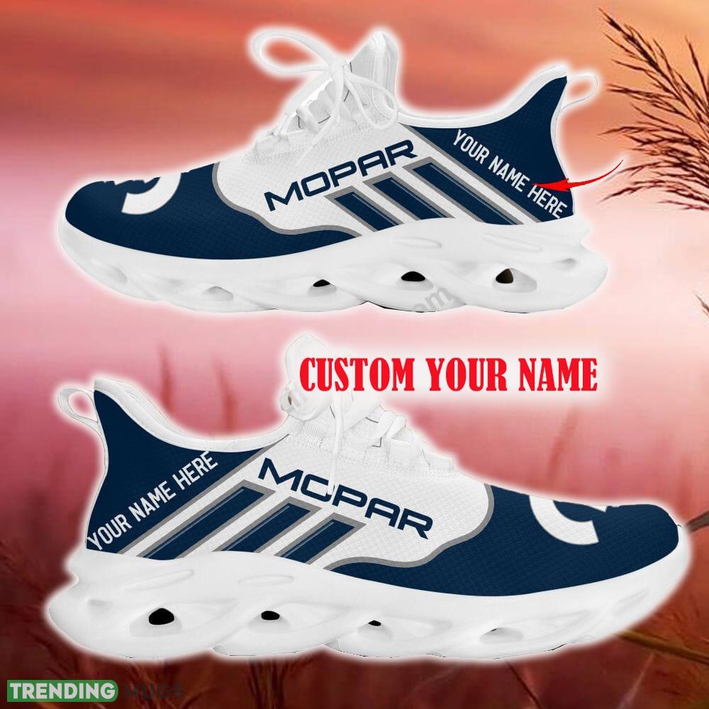 Custom Name Mopar Navy Car Logo Max Soul Sneakers For Fans Team Running Shoes Gift Men And Women - Mopar Max Soul Shoes New Car_12 Custom Name Mopar Navy Car Logo Max Soul Sneakers For Fans Team Running Shoes Gift Men And Women - Mopar Max Soul Shoes New Car_12