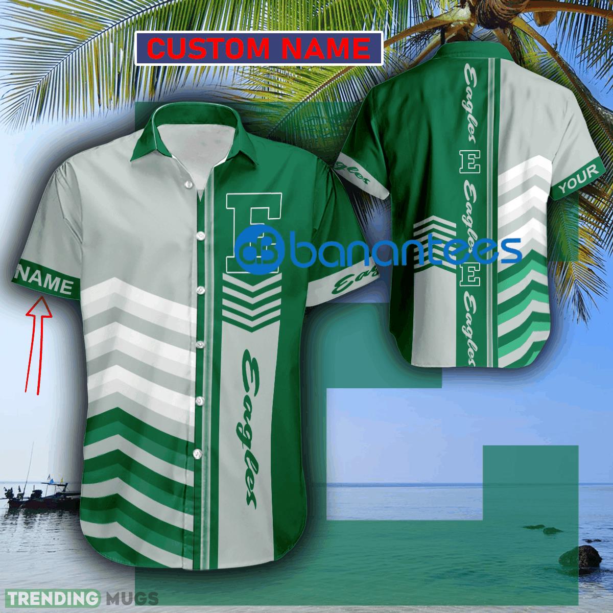 Custom Name NCAA Eastern Michigan Eagles Pacific Logo AOP Hawaiian Shirt For Summer - Custom Name NCAA Eastern Michigan Eagles Pacific Logo AOP Hawaiian Shirt For Summer Custom Name NCAA Eastern Michigan Eagles Pacific Logo AOP Hawaiian Shirt For Summer - Custom Name NCAA Eastern Michigan Eagles Pacific Logo AOP Hawaiian Shirt For Summer