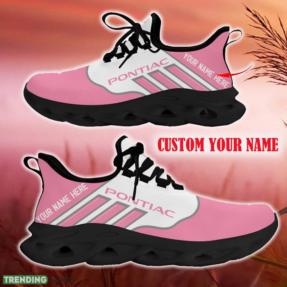 Custom Name Pontiac Pink Car Logo Max Soul Sneakers For Fans Team Running Shoes Gift Men And Women Max Soul Custom Name Pontiac Pink Car Logo Max Soul Sneakers For Fans Team Running Shoes Gift Men And Women Max Soul