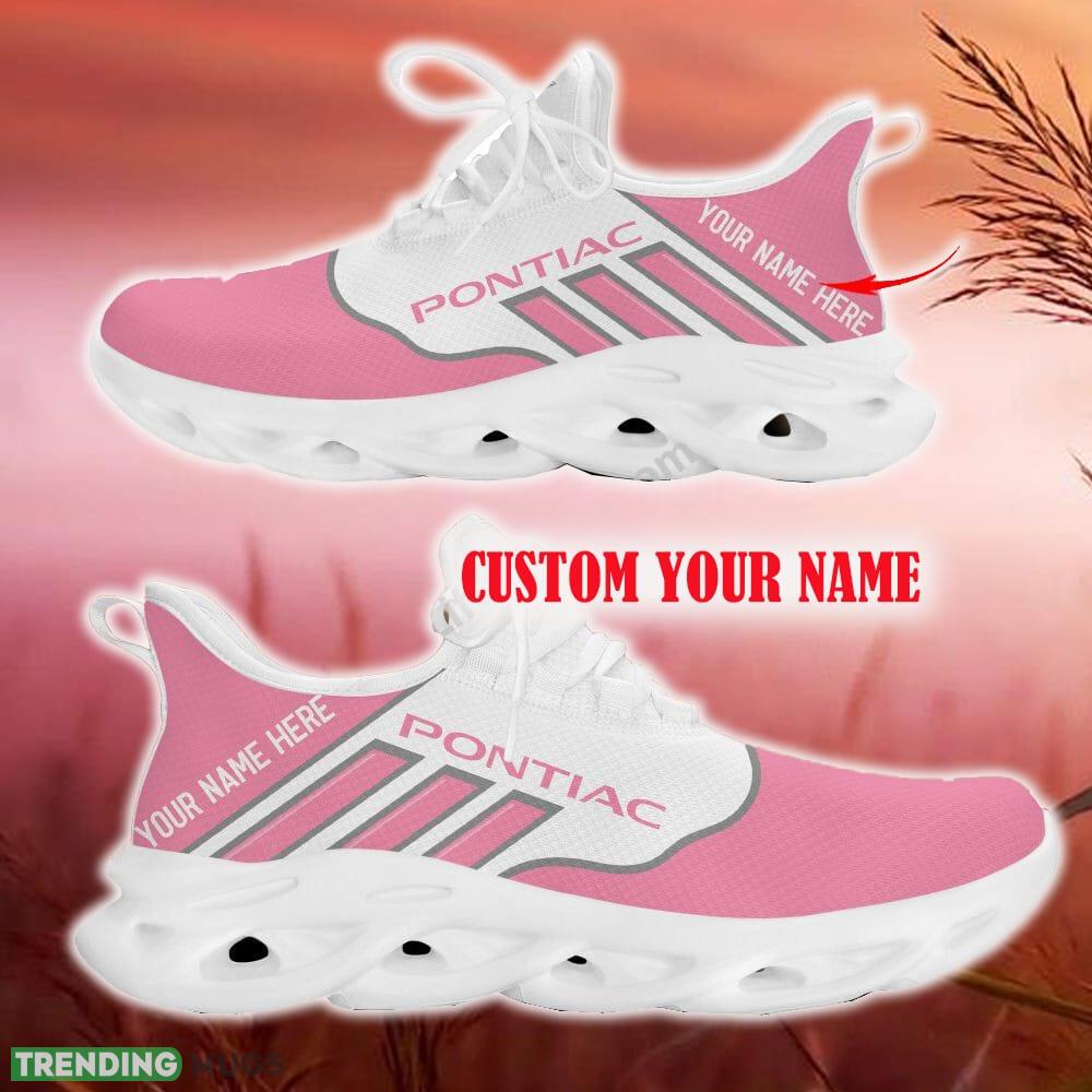 Custom Name Pontiac Pink Car Logo Max Soul Sneakers For Fans Team Running Shoes Gift Men And Women - Pontiac Max Soul Shoes New Car_17 Custom Name Pontiac Pink Car Logo Max Soul Sneakers For Fans Team Running Shoes Gift Men And Women - Pontiac Max Soul Shoes New Car_17