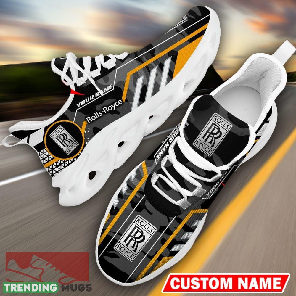 Custom Name Rolls Royce Logo Camo Black Max Soul Sneakers Racing Car And Motorcycle Chunky Sneakers Max Soul Custom Name Rolls Royce Logo Camo Black Max Soul Sneakers Racing Car And Motorcycle Chunky Sneakers Max Soul