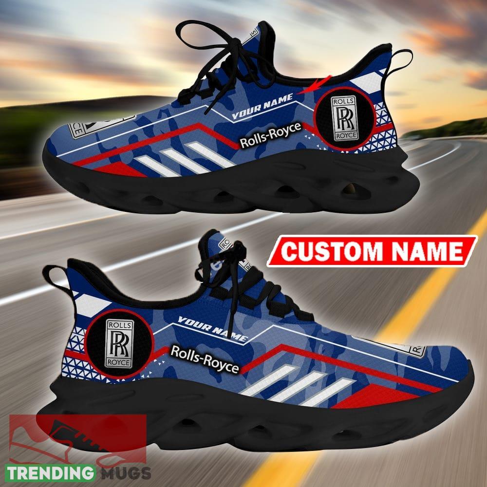 Custom Name Rolls Royce Logo Camo Blue Max Soul Sneakers Racing Car And Motorcycle Chunky Sneakers Max Soul Custom Name Rolls Royce Logo Camo Blue Max Soul Sneakers Racing Car And Motorcycle Chunky Sneakers Max Soul