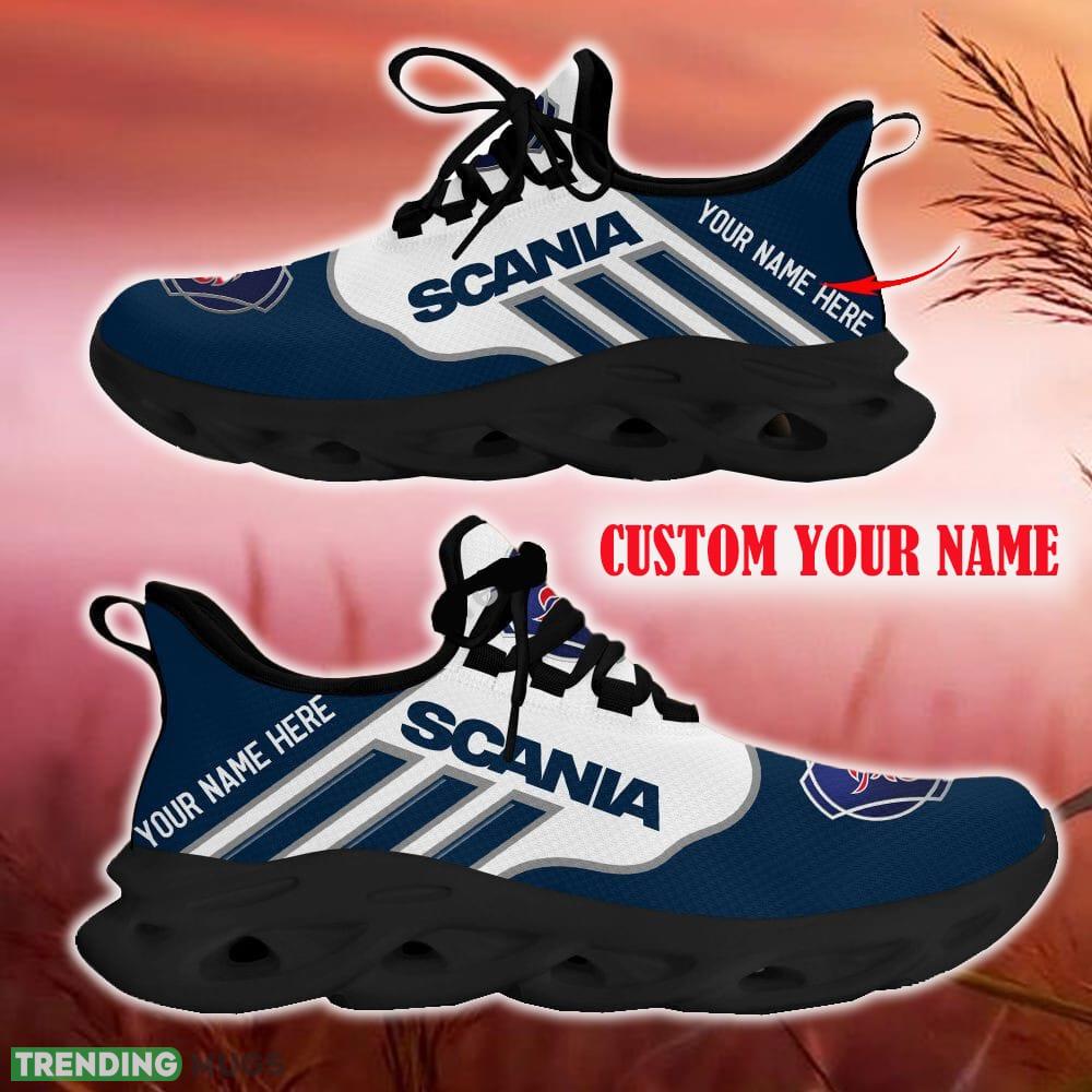 Custom Name Scania Navy Car Logo Max Soul Sneakers For Fans Team Running Shoes Gift Men And Women Max Soul Custom Name Scania Navy Car Logo Max Soul Sneakers For Fans Team Running Shoes Gift Men And Women Max Soul