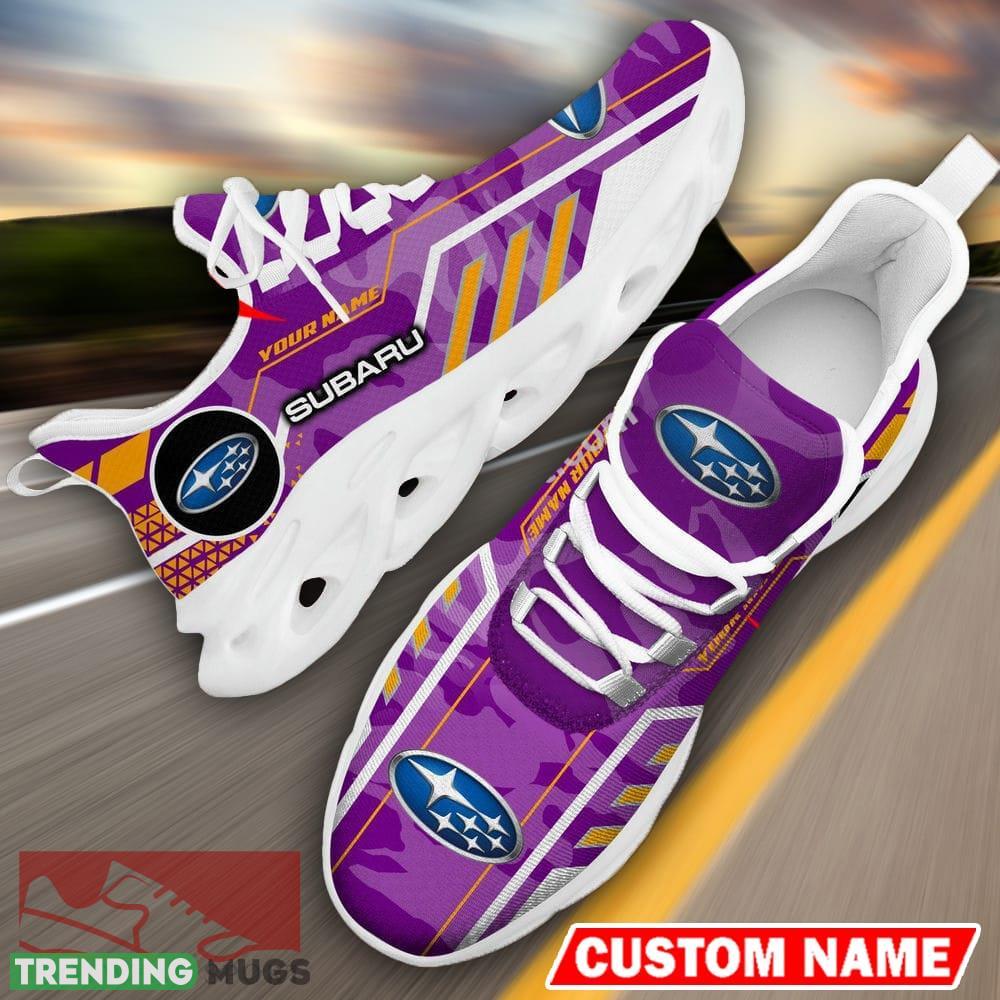 Custom Name Subaru Logo Camo Purple Max Soul Sneakers Racing Car And Motorcycle Chunky Sneakers - Subaru Logo Racing Car Tractor Farmer Max Soul Shoes Personalized Photo 16 Custom Name Subaru Logo Camo Purple Max Soul Sneakers Racing Car And Motorcycle Chunky Sneakers - Subaru Logo Racing Car Tractor Farmer Max Soul Shoes Personalized Photo 16
