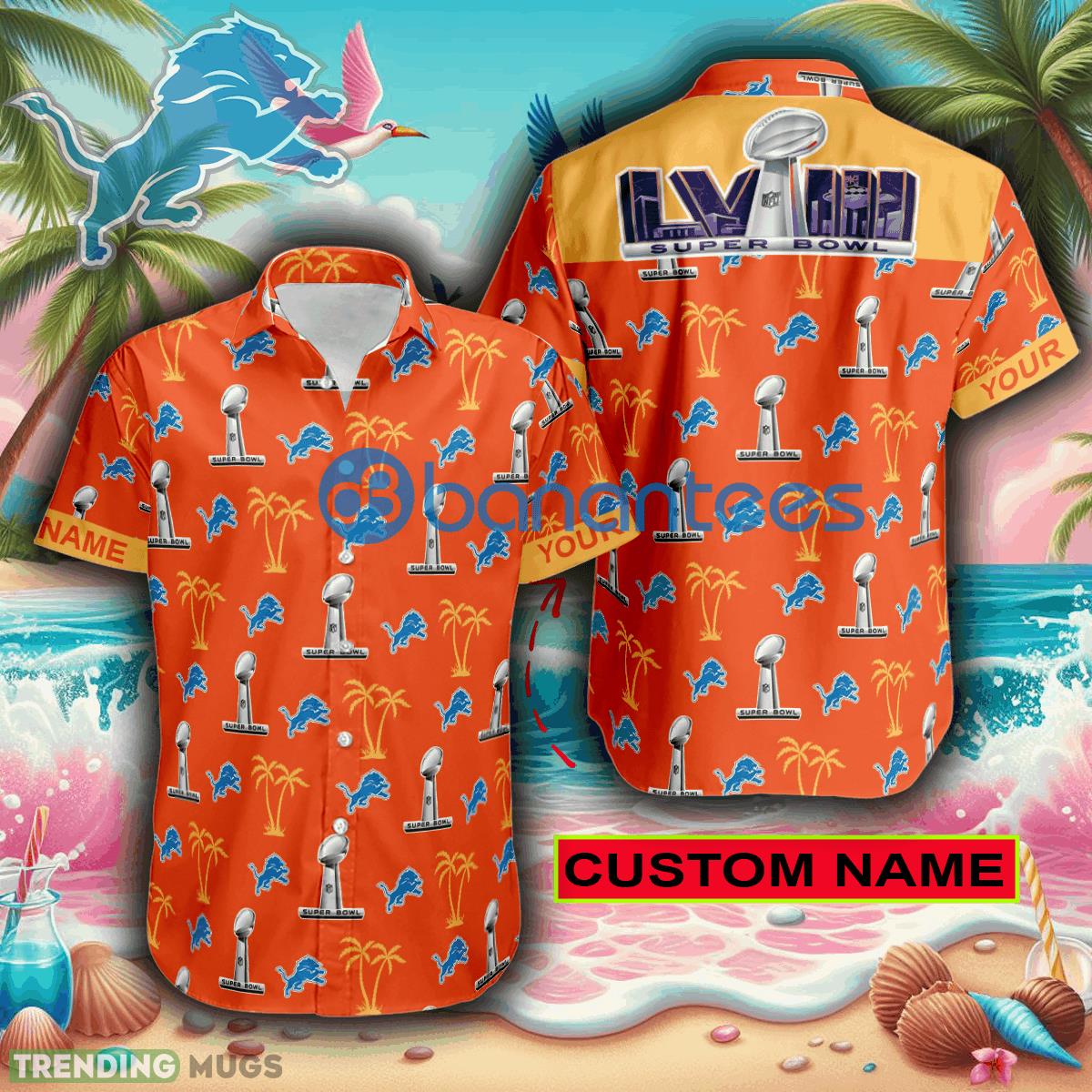 Custom Name Super Bowl LVIII Detroit Lions Orange Hawaiian Shirt Trends For Men Women Gift - Custom Name Super Bowl LVIII Detroit Lions Orange Hawaiian Shirt Trends For Men Women Gift Custom Name Super Bowl LVIII Detroit Lions Orange Hawaiian Shirt Trends For Men Women Gift - Custom Name Super Bowl LVIII Detroit Lions Orange Hawaiian Shirt Trends For Men Women Gift