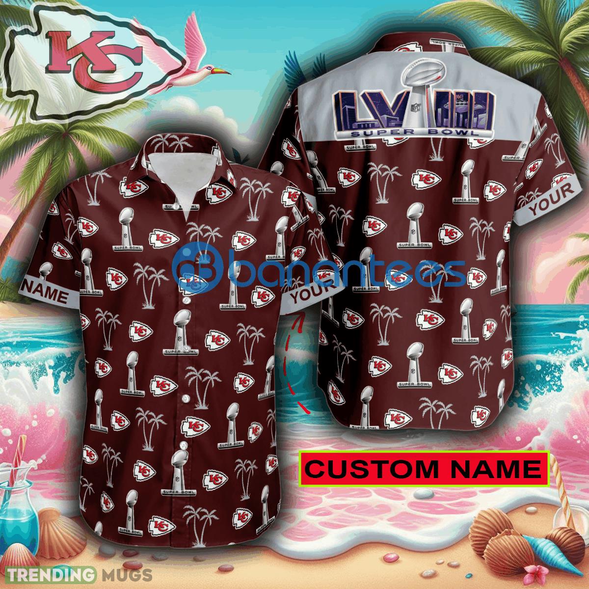 Custom Name Super Bowl LVIII Kansas City Chiefs Brown Hawaiian Shirt Trends For Men Women Gift - Custom Name Super Bowl LVIII Kansas City Chiefs Brown Hawaiian Shirt Trends For Men Women Gift Custom Name Super Bowl LVIII Kansas City Chiefs Brown Hawaiian Shirt Trends For Men Women Gift - Custom Name Super Bowl LVIII Kansas City Chiefs Brown Hawaiian Shirt Trends For Men Women Gift