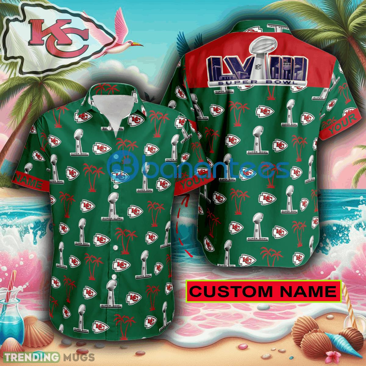 Custom Name Super Bowl LVIII Kansas City Chiefs Green Hawaiian Shirt Trends For Men Women Gift - Custom Name Super Bowl LVIII Kansas City Chiefs Green Hawaiian Shirt Trends For Men Women Gift Custom Name Super Bowl LVIII Kansas City Chiefs Green Hawaiian Shirt Trends For Men Women Gift - Custom Name Super Bowl LVIII Kansas City Chiefs Green Hawaiian Shirt Trends For Men Women Gift
