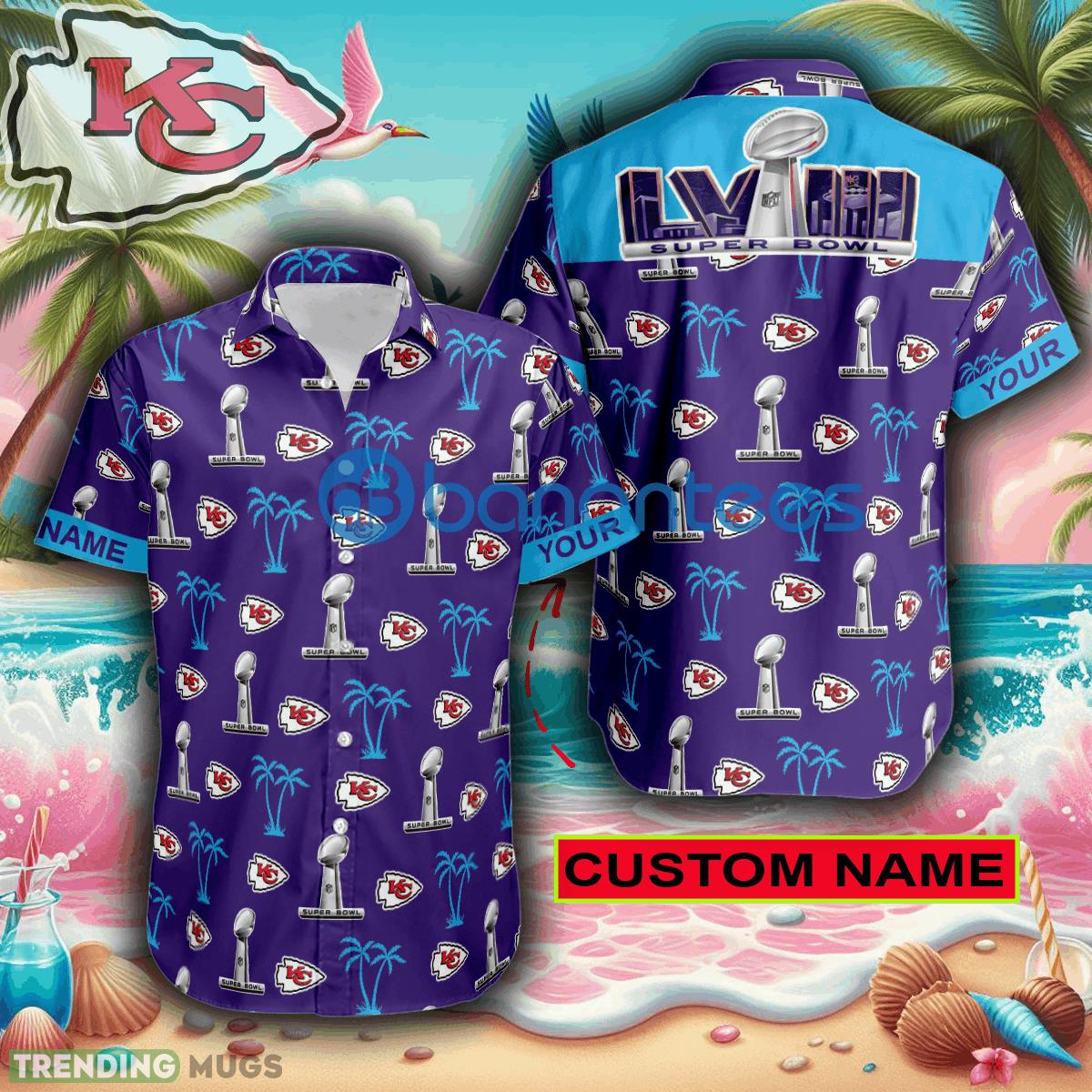 Custom Name Super Bowl LVIII Kansas City Chiefs Purple Hawaiian Shirt Trends For Men Women Gift - Custom Name Super Bowl LVIII Kansas City Chiefs Purple Hawaiian Shirt Trends For Men Women Gift Custom Name Super Bowl LVIII Kansas City Chiefs Purple Hawaiian Shirt Trends For Men Women Gift - Custom Name Super Bowl LVIII Kansas City Chiefs Purple Hawaiian Shirt Trends For Men Women Gift