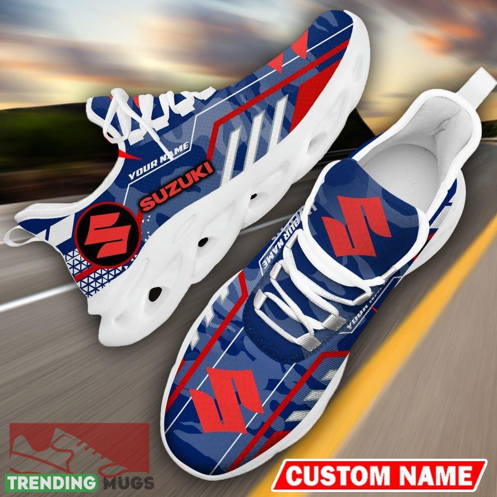 Custom Name Suzuki Logo Camo Blue Max Soul Sneakers Racing Car And Motorcycle Chunky Sneakers - Suzuki Logo Racing Car Tractor Farmer Max Soul Shoes Personalized Photo 18 Custom Name Suzuki Logo Camo Blue Max Soul Sneakers Racing Car And Motorcycle Chunky Sneakers - Suzuki Logo Racing Car Tractor Farmer Max Soul Shoes Personalized Photo 18