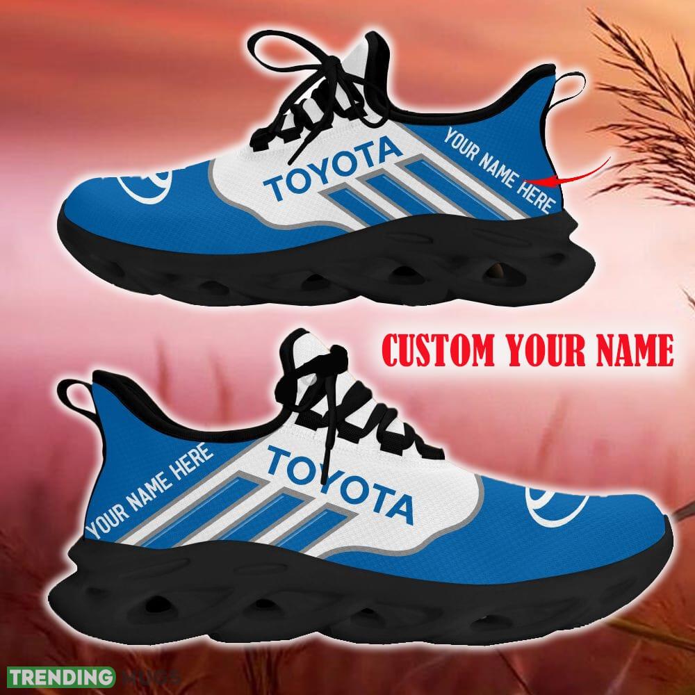 Custom Name Toyota Blue Car Logo Max Soul Sneakers For Fans Team Running Shoes Gift Men And Women Max Soul Custom Name Toyota Blue Car Logo Max Soul Sneakers For Fans Team Running Shoes Gift Men And Women Max Soul